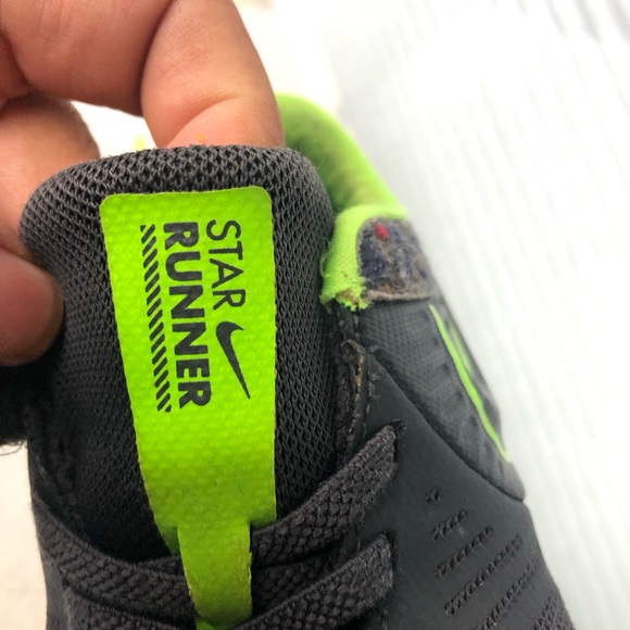 Nike Star Runner Toddler Boy’s Black and Green Athletic Shoes Size 12C - Picture 12 of 16